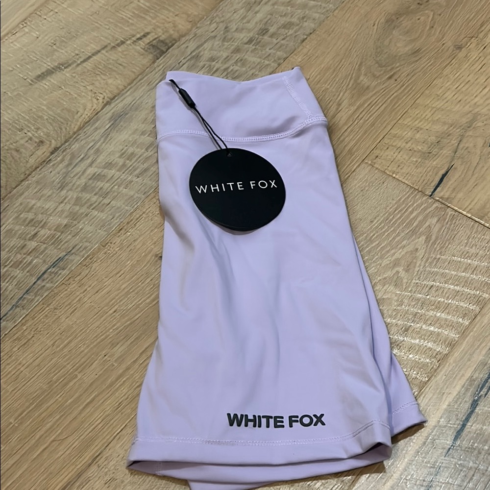 White Fox Just To Be Popular Bike Shorts Lilac